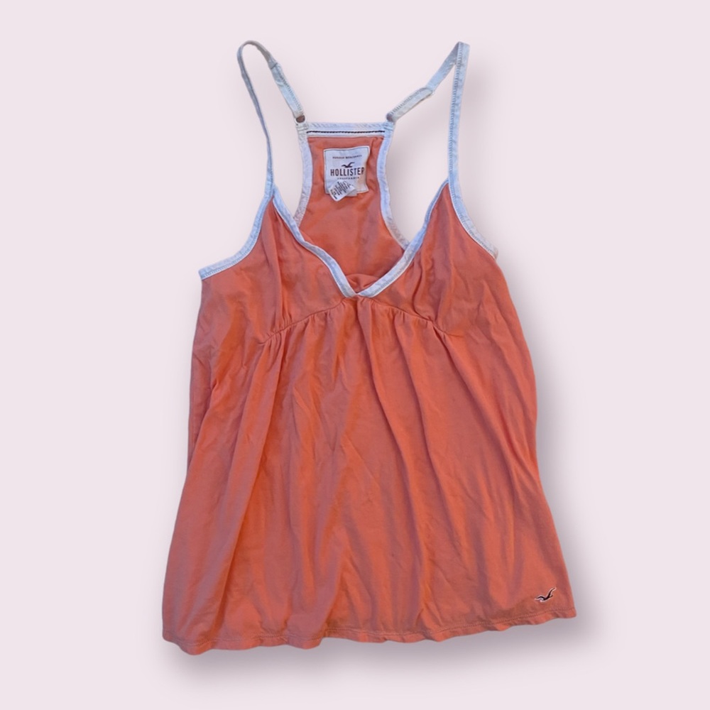 🫶 Hollister Y2K Orange Spaghetti Strap Top